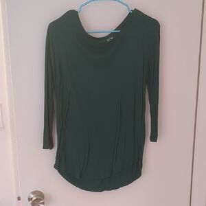 a.n.a Deep Green 3/4th Sleeve Women's Blouse